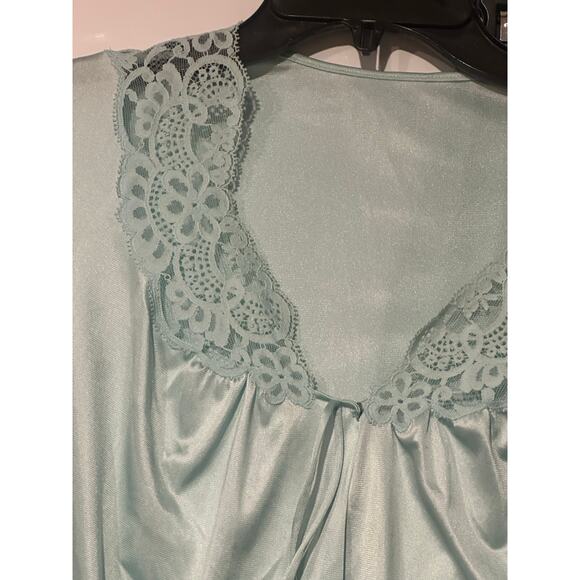 Vanity Fair Women’s Size Small Sky Mist Pajama Set Made USA Vintage Nylon 60’s - Picture 4 of 9